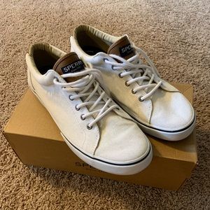 White Sperry Sneakers, size 12M